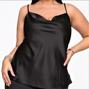 BooHoo Boohoo Cowl Neck Cross Back Cami (sz 14)